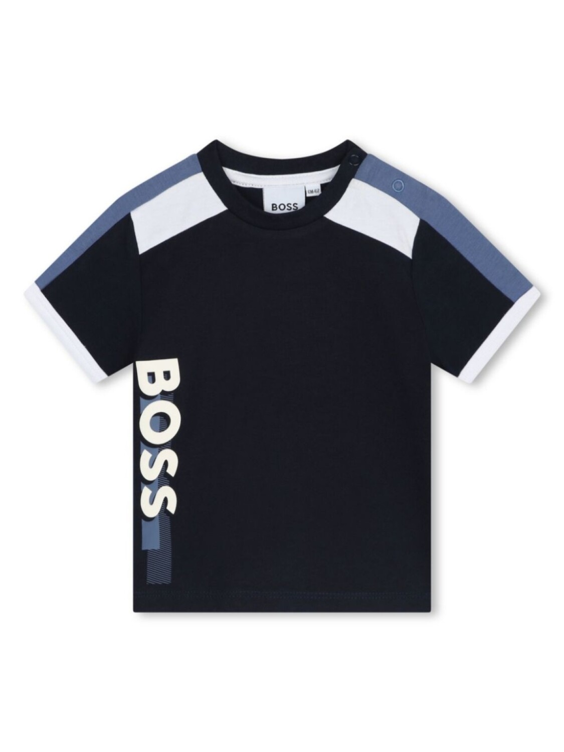 

BOSS Kidswear футболка с логотипом, синий
