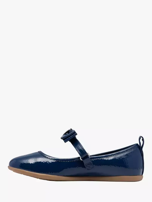 Детские балетные туфли Charm Bow K, темно-синие Clarks — фото 2