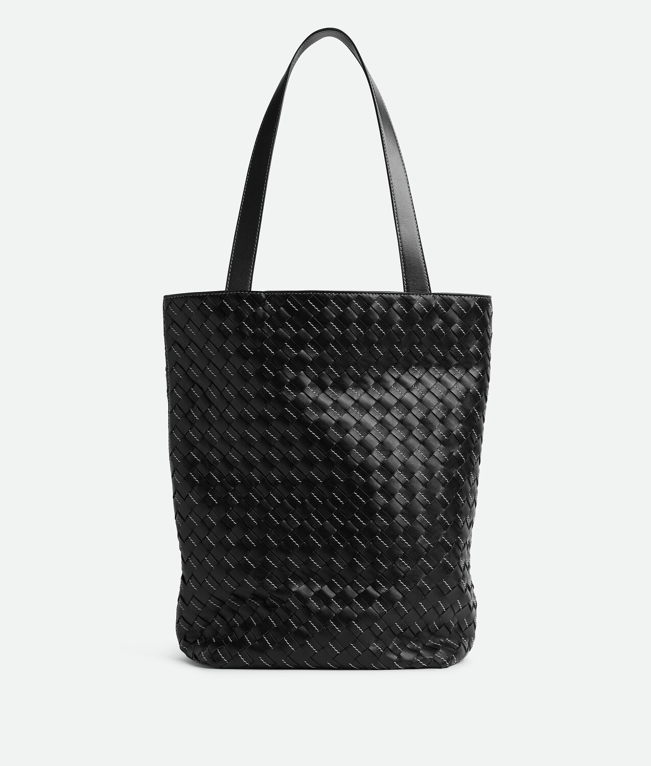 

Маленькая сумка-тоут с узором «север-юг» Bottega Veneta
