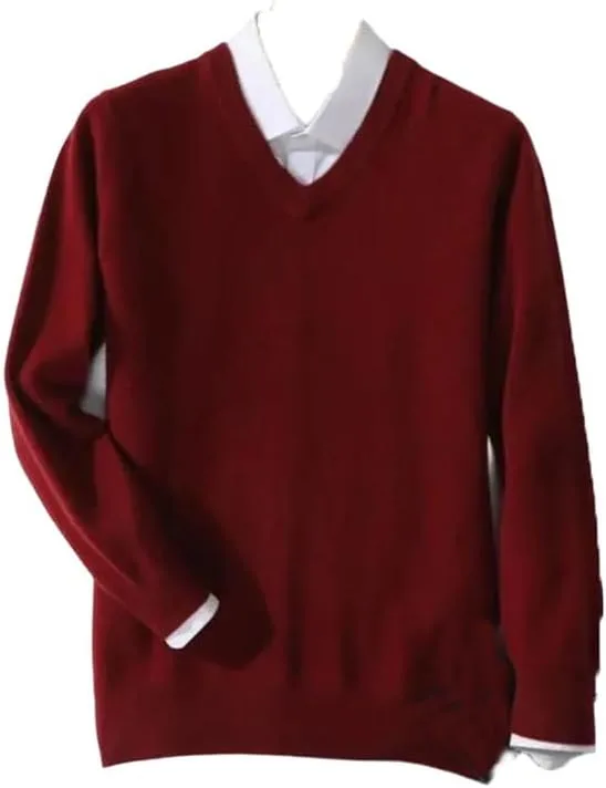 

Мужской кашемировый свитер с V-образным вырезом