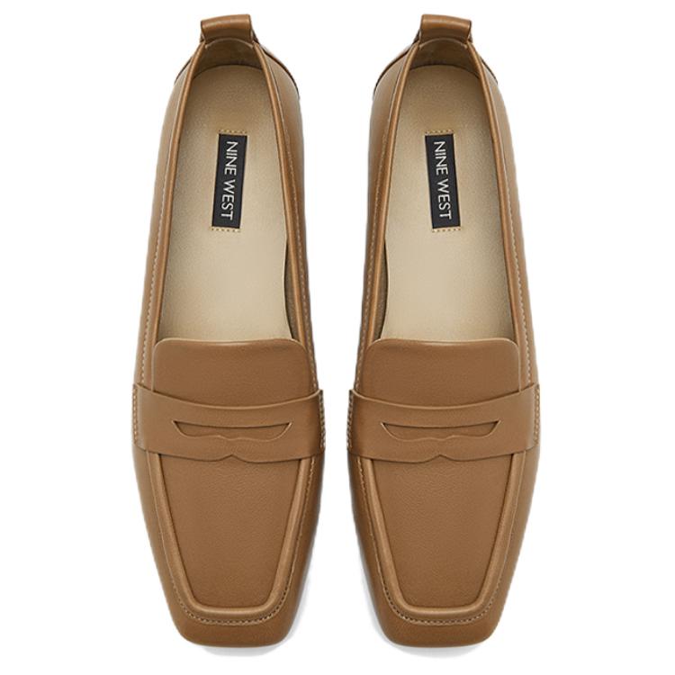 NINE WEST Женские лоферы черные с кофейным оттенком, цвет Coffee — фото 4