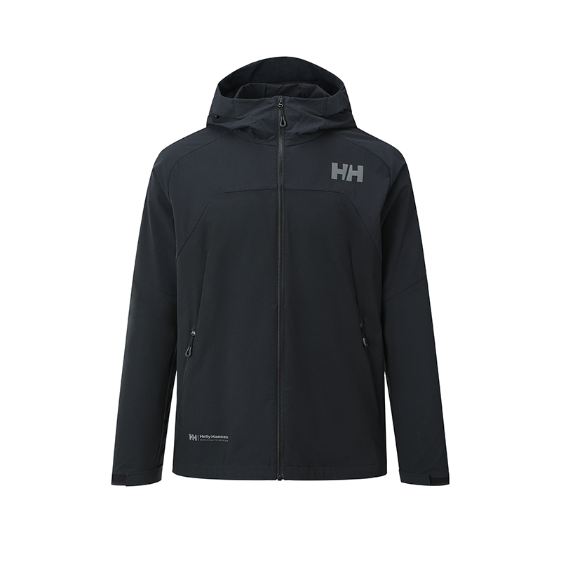 

HELLY HANSEN Дышащая ветрозащитная одежда с защитой от солнца для мужчин, Black