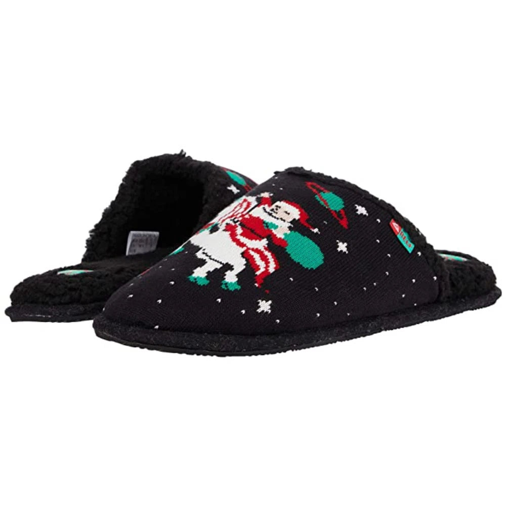 Тапочки Reef X Tipsy Elves Ci2728, мужские рождественские мюли Unicorn GAL1634 Reef, черный — фото 4