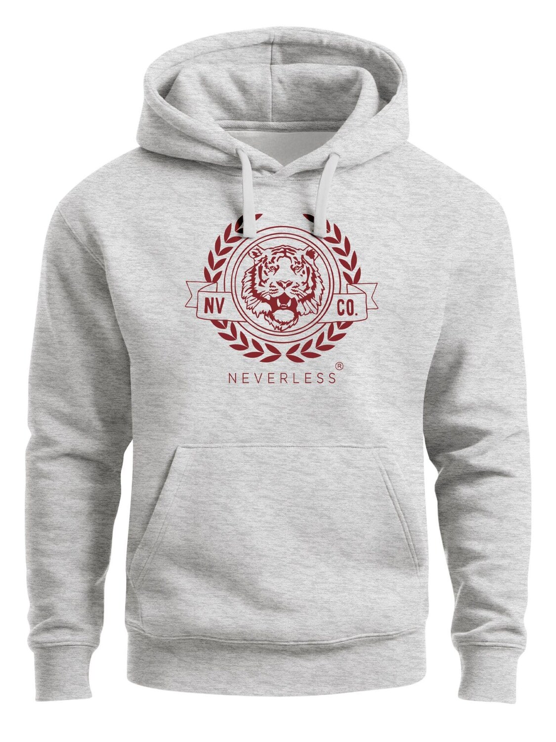 

Neverless Толстовка 'Academic Tiger' в сером цвете