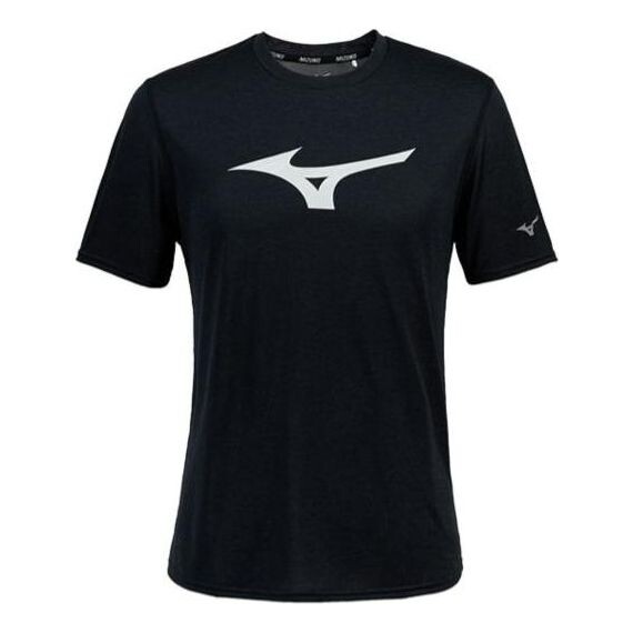 

Футболка performance logo t-shirt 'black' Mizuno, черный