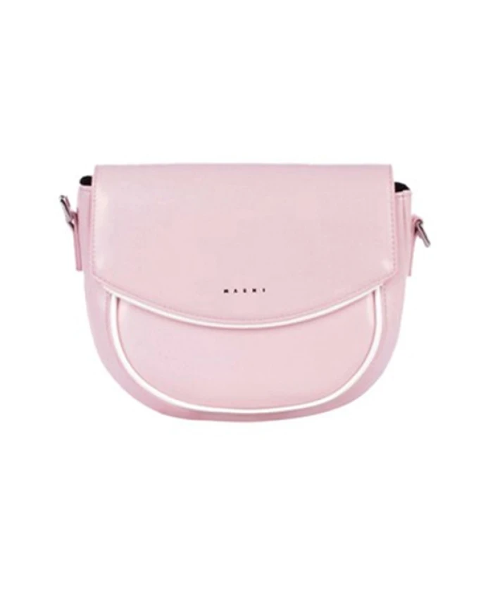 

Розовая сумка через плечо, элегантный современный дизайн. Marni, розовый