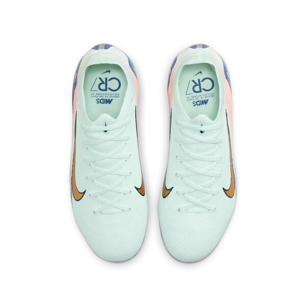 Кроссовки jr. vapor 16 pro mercurial fream speed fg 'barely green crimson metallic gold' Nike, зеленый — фото 4