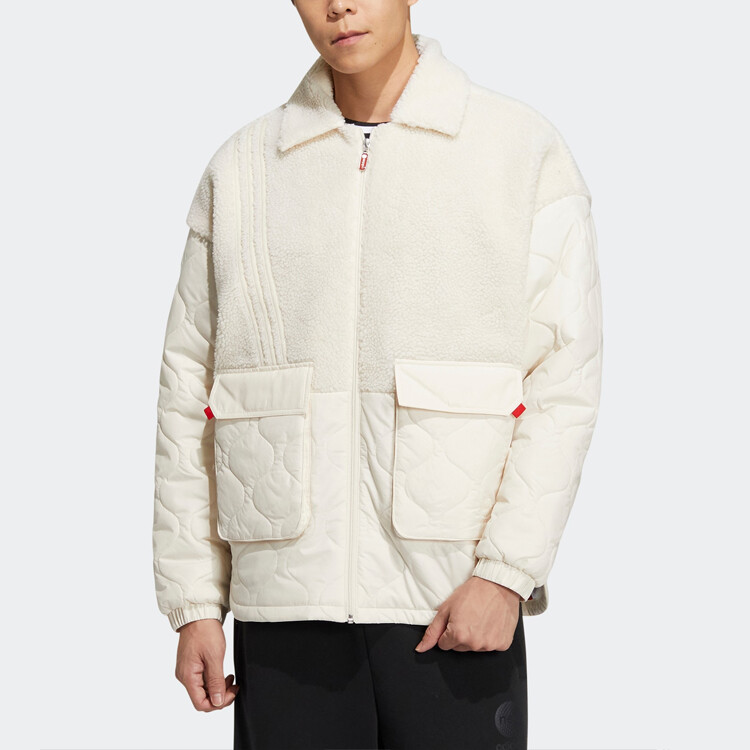 Стеганая куртка унисекс Wonder White Adidas, цвет Wonder White — фото 3