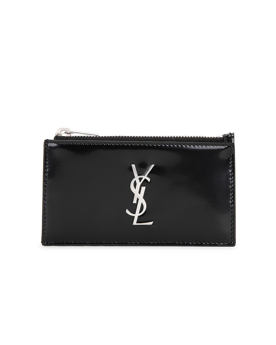 

Чехол для кредитных карт Cassandre на молнии Fragments Saint Laurent, цвет Noir