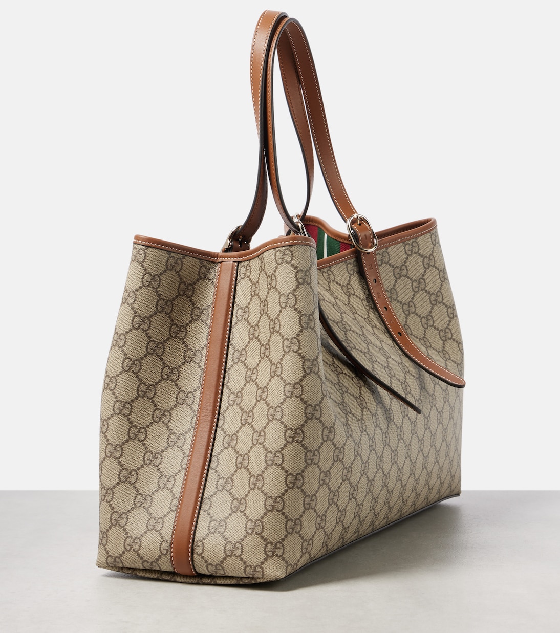 Большая сумка GG Emblem с кожаной отделкой Gucci — фото 4