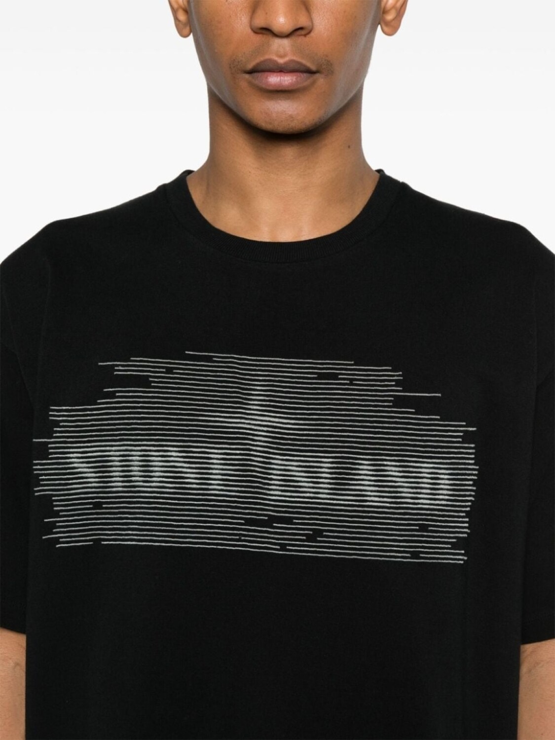 Футболка из хлопкового джерси Stone Island, черный — фото 4