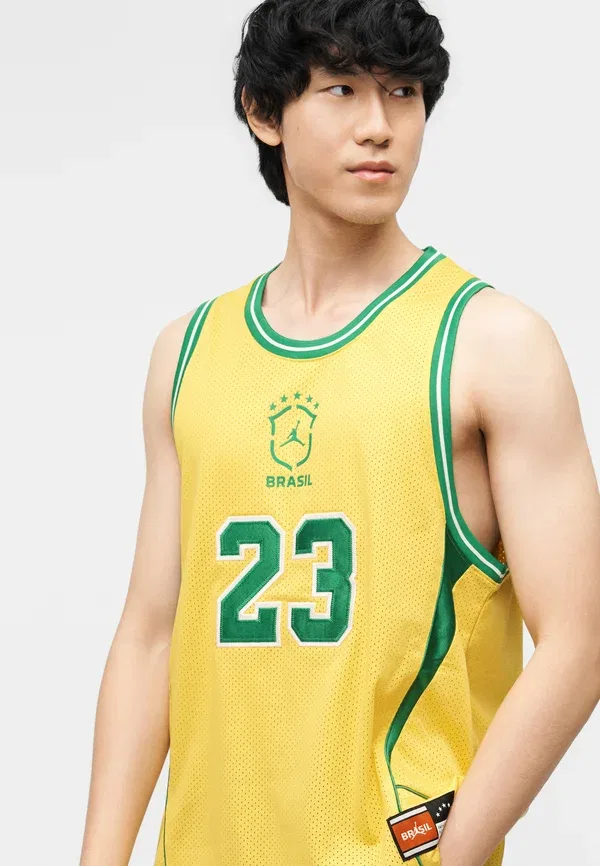 Топ X Brazil Jordan, Varsity Maize/Lucky Green, кукурузно-желтый/удачно-зеленый — фото 4
