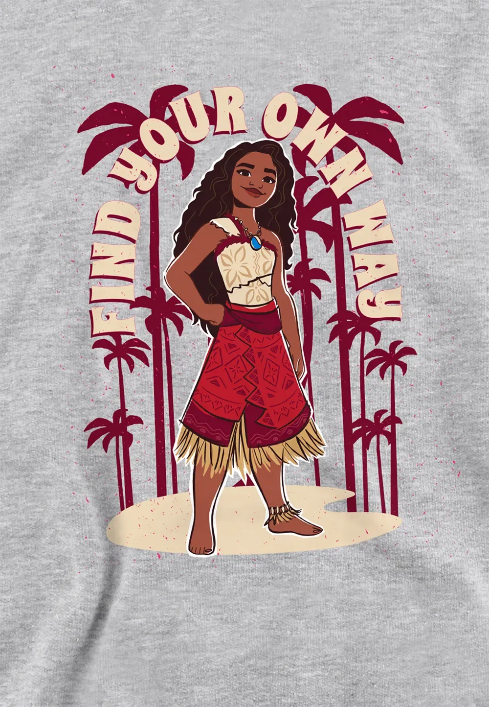 Детская худи Moana 2 Disney, серый — фото 2