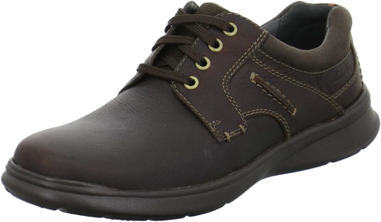 Мужские кроссовки Clarks Cotrell Plain, Brown Oily Leather — фото 2
