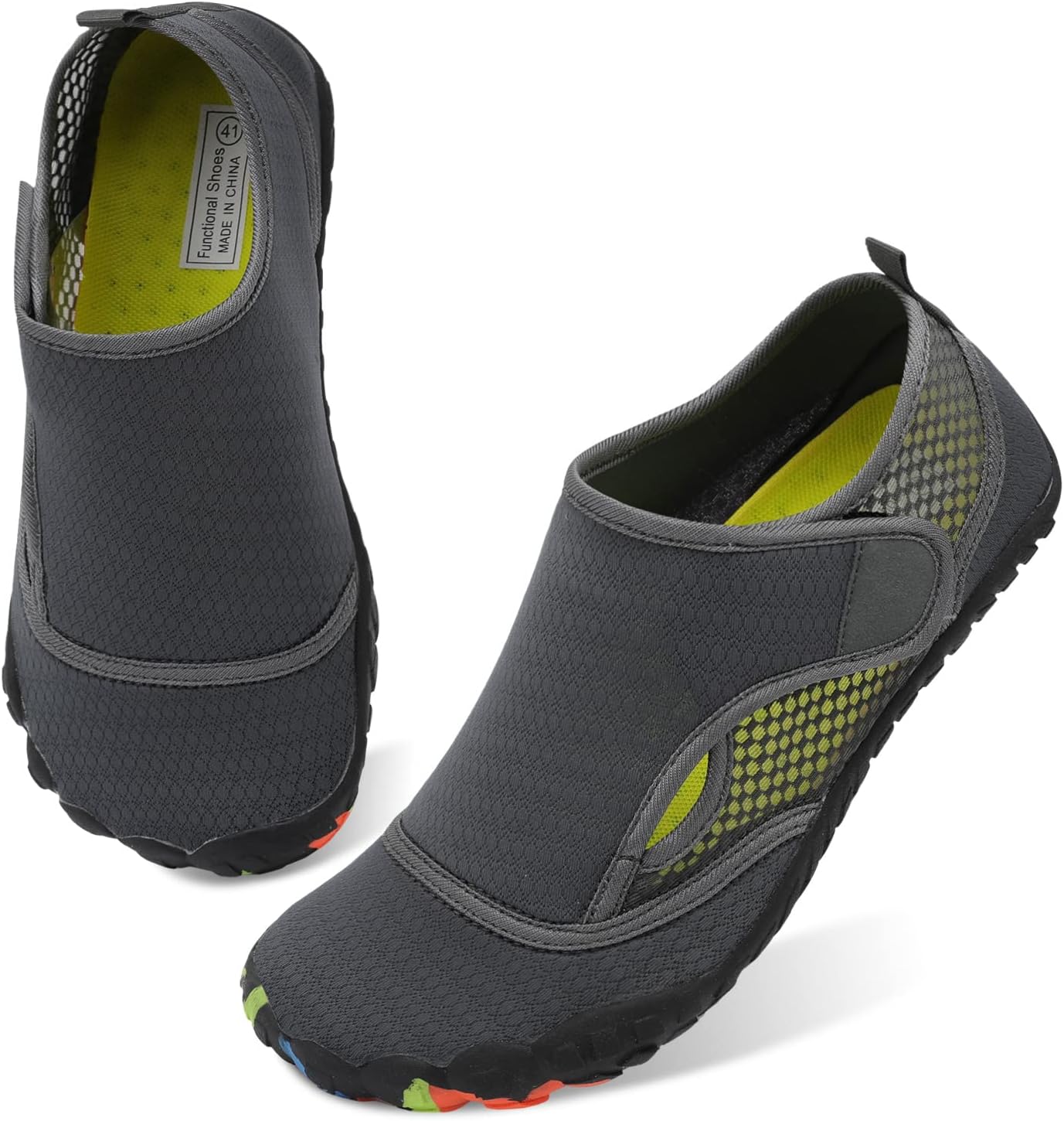 

Водные кроссовки Centipede Demon для женщин и мужчин, быстро сохнущие, для босоногой носки, для пляжа, хайкинга, дайвинга, лодок, реки и водных видов спорта, Ty1 Velsolidgrey