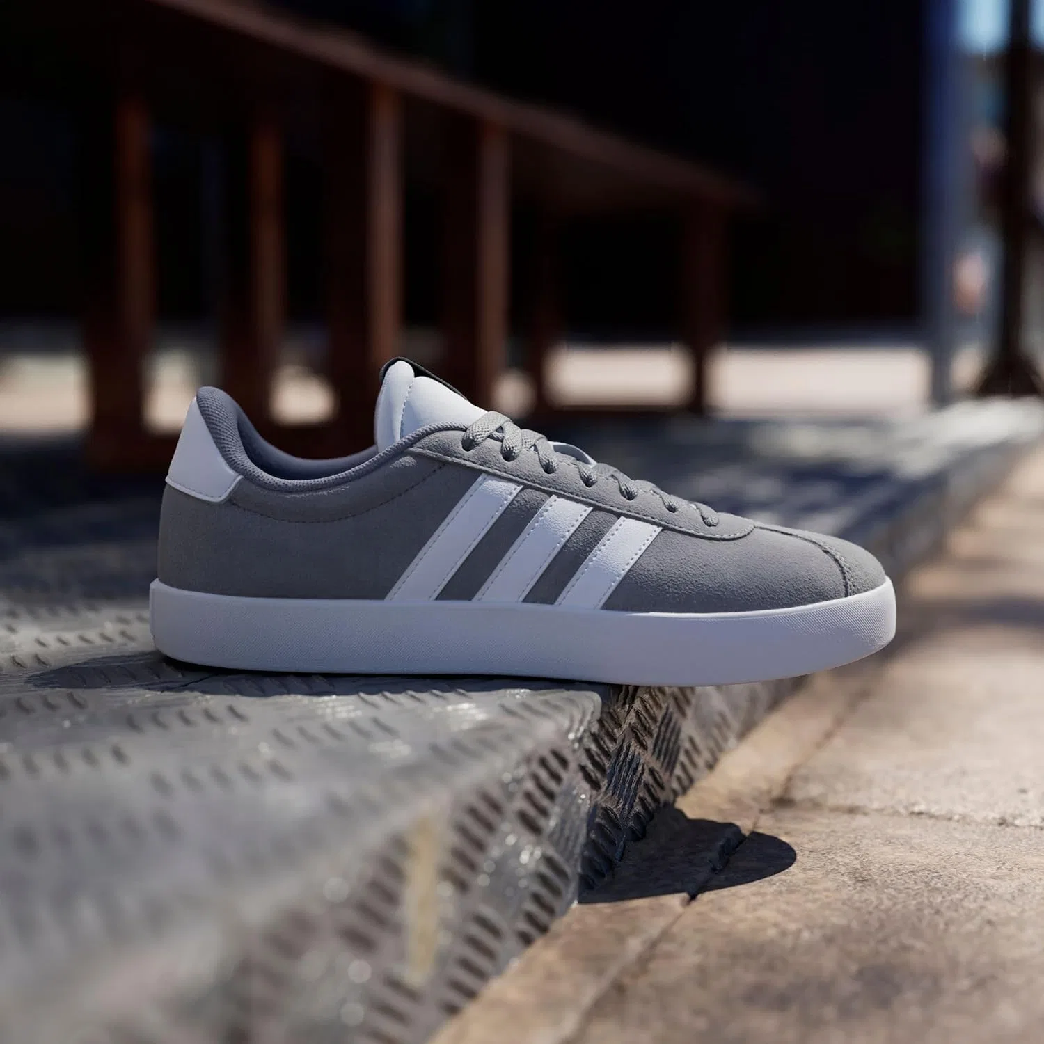 Мужские кроссовки Adidas Vl Court 3.0, белый/серый — фото 2