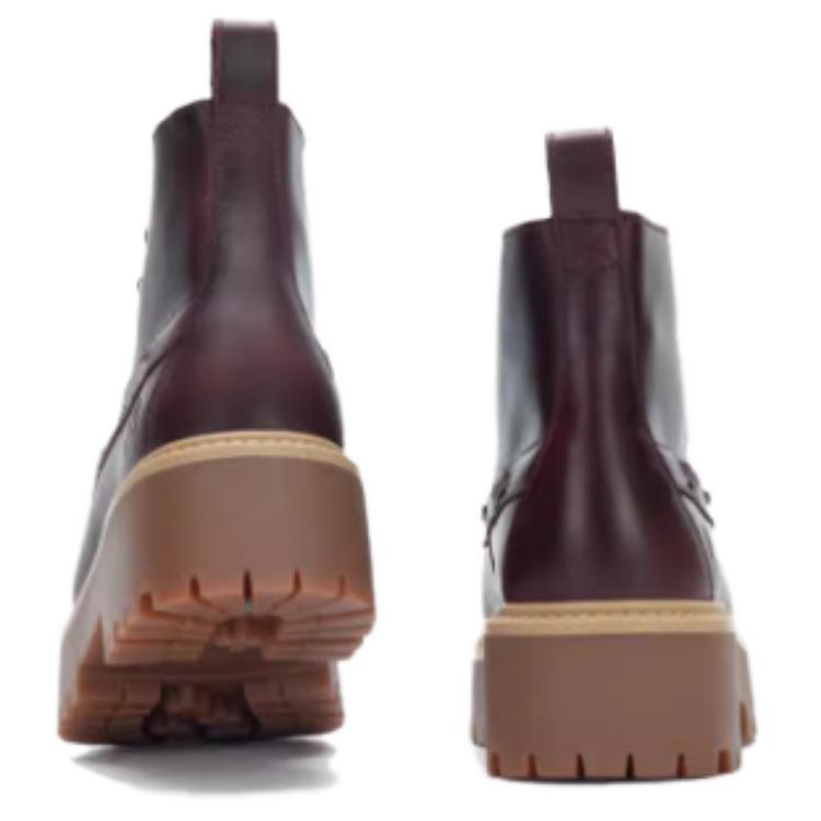 Ботинки женские Timberland Short Martin, красно-коричневый — фото 4