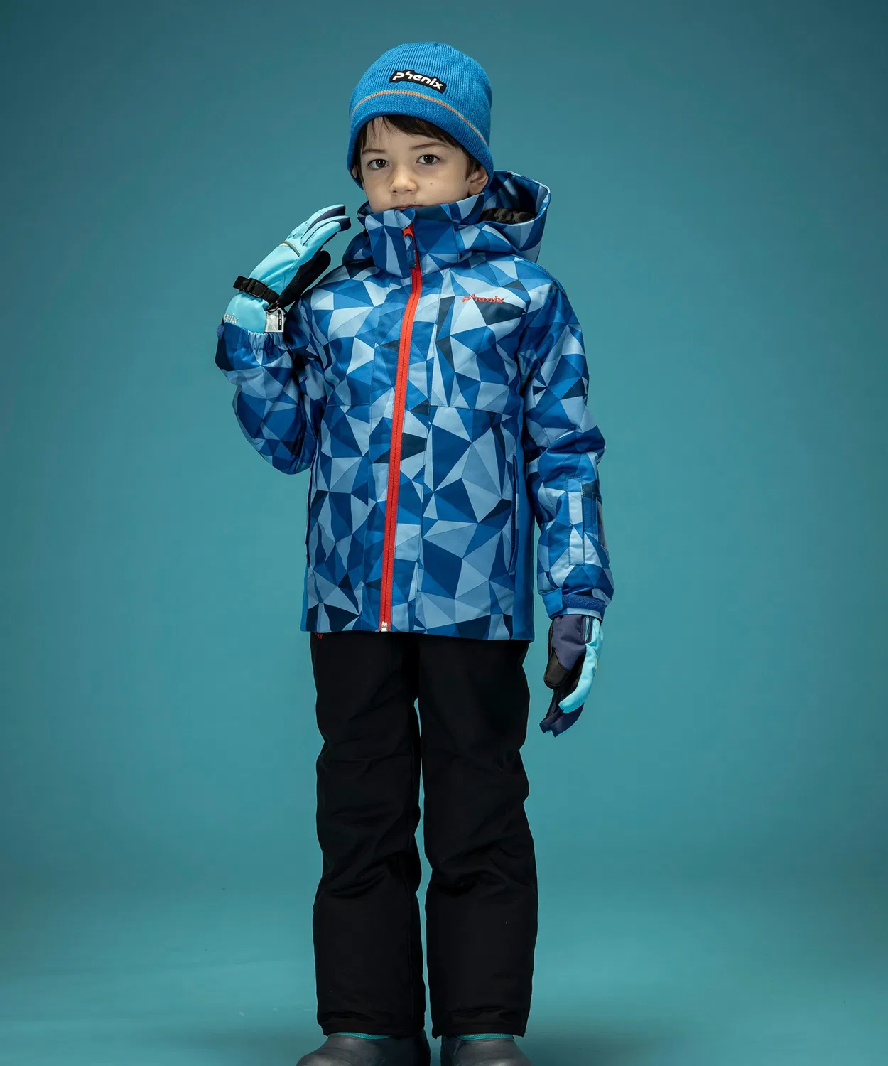 Детский ски-костюм двухпредметный phenix Playing in Snow Junior Two-piece, синий