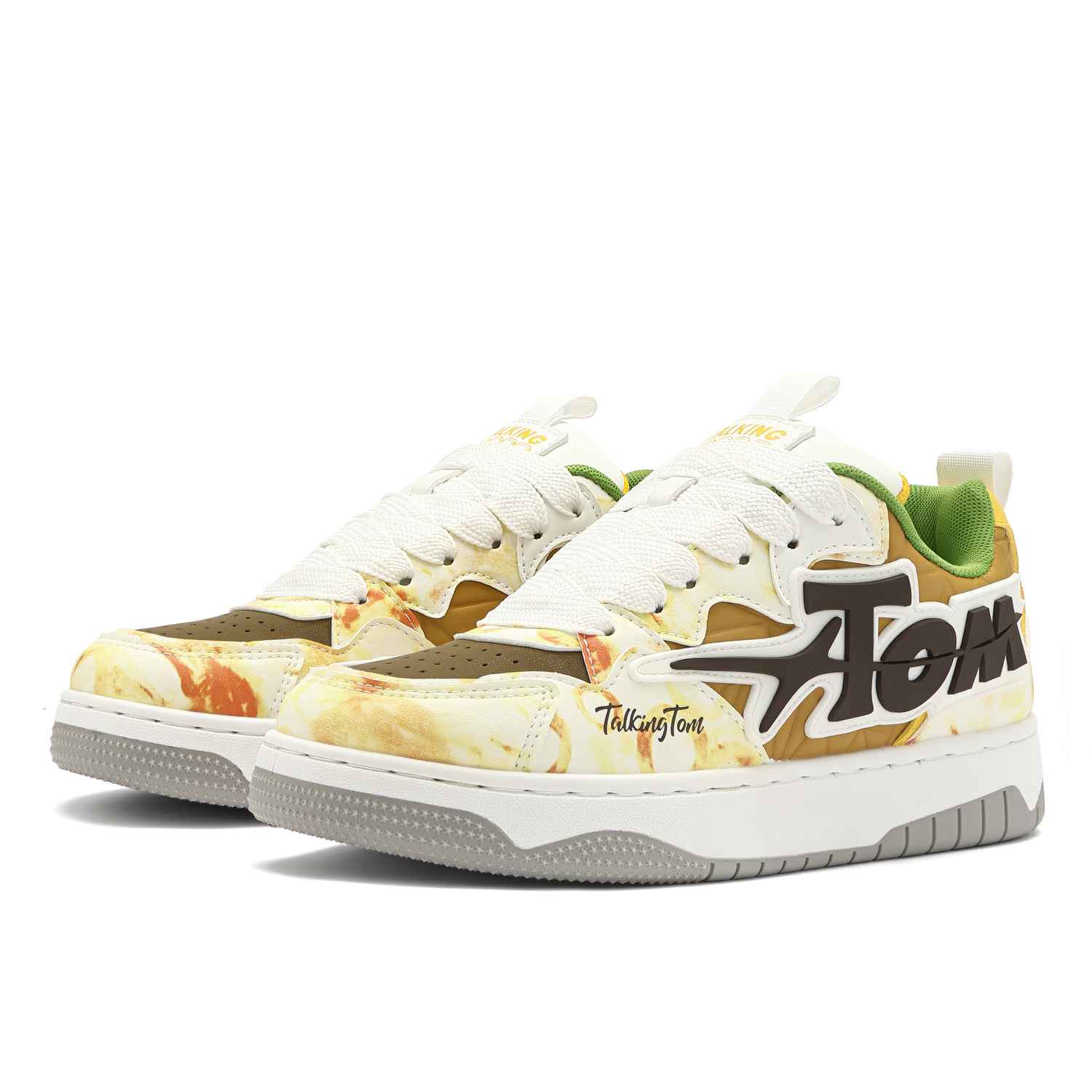 

TALKING TOM Лёгкие дышащие низкие скейтерские кроссовки с эффектом увеличения роста унисекс - лимон, цвет Lemon