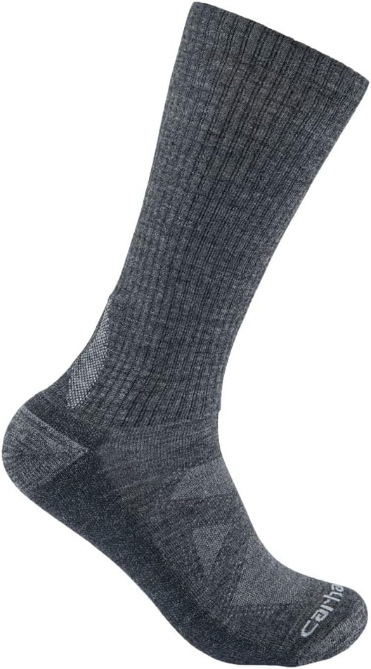 

Носки Carhartt Midweight, смесь шерсти мериноса, Carbon Heather