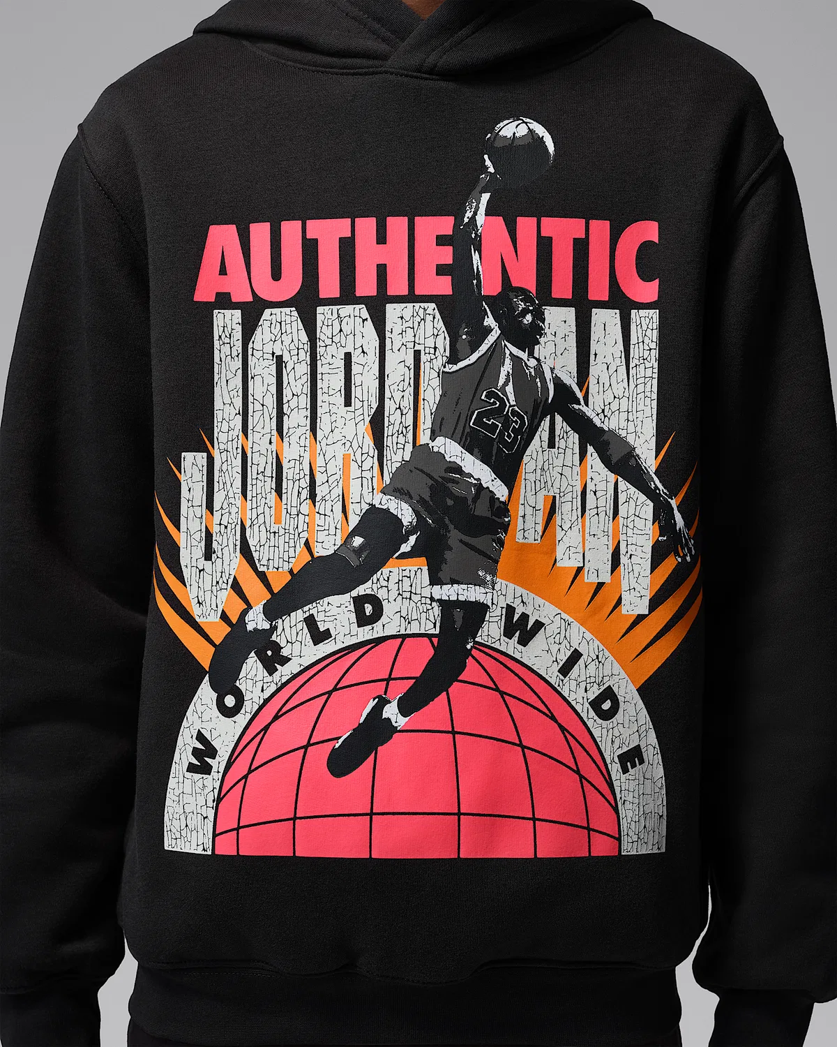 Детская худи Jordan Authentic Pullover Hoodie, Off Noir — фото 4