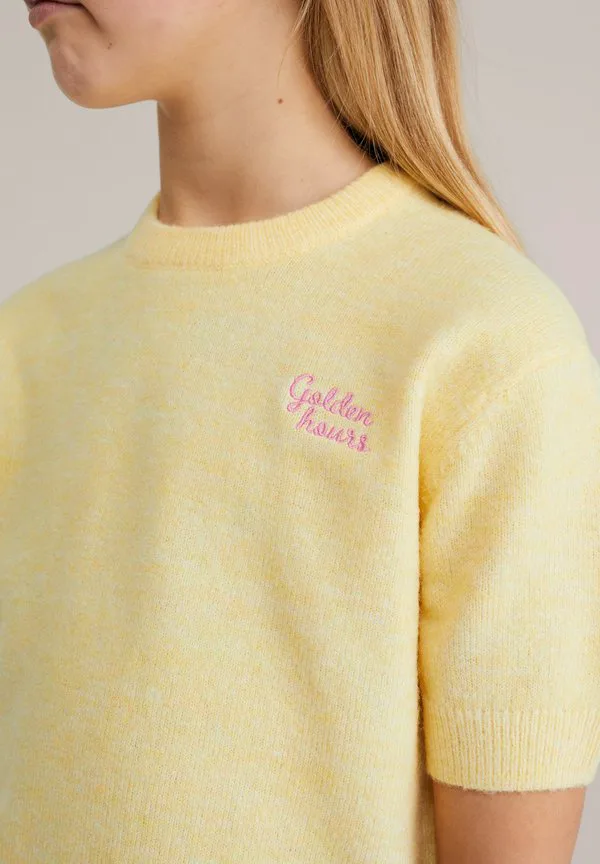 Простая футболка We Fashion, Light Yellow — фото 3