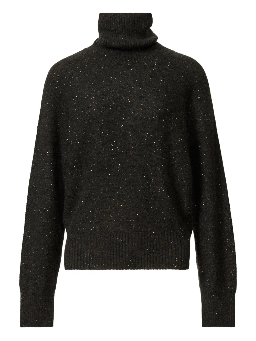 

Водолазка, украшенная пайетками Fabiana Filippi, серый