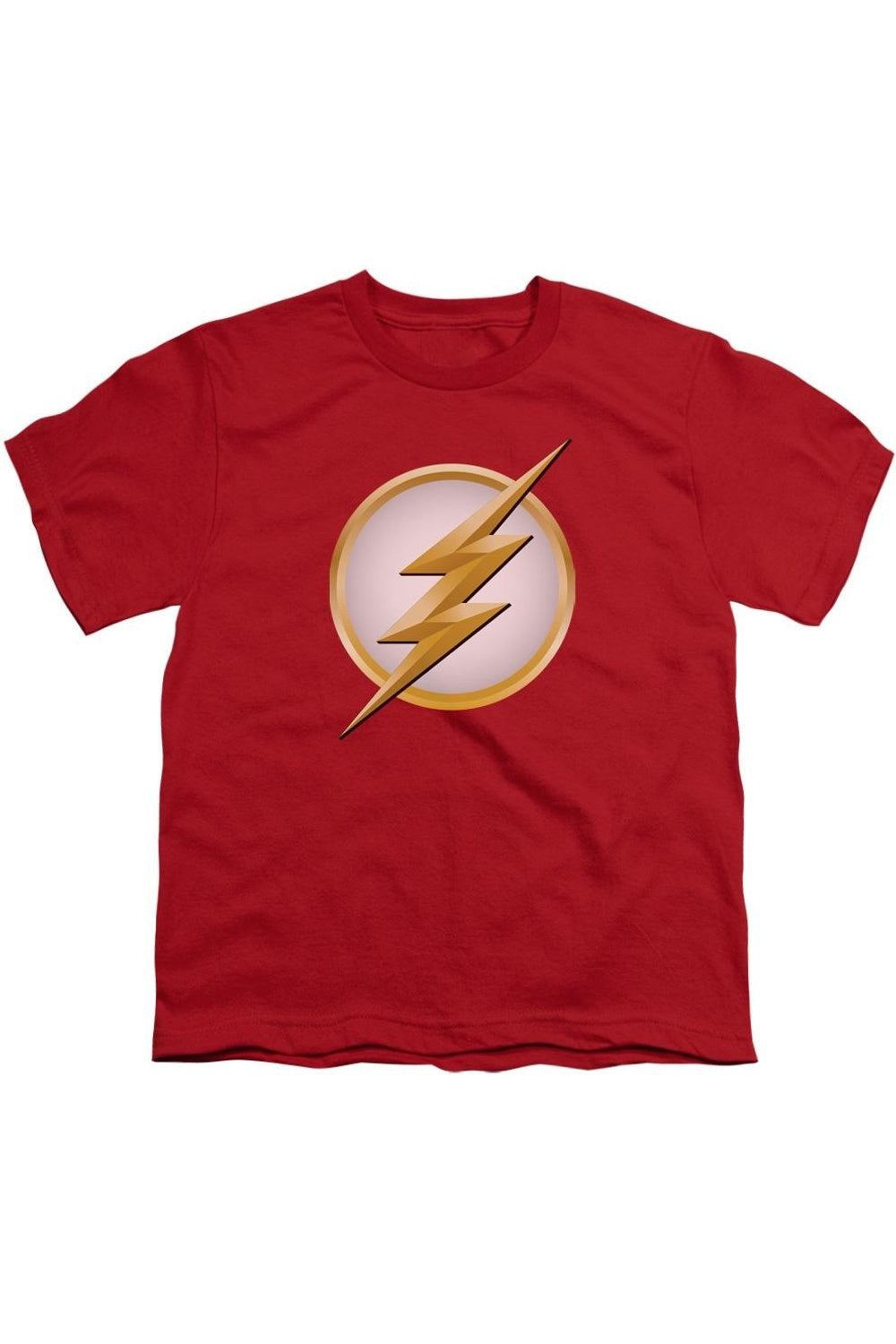 

Футболка с коротким рукавом для молодежи с новым логотипом Flash Gildan, красный