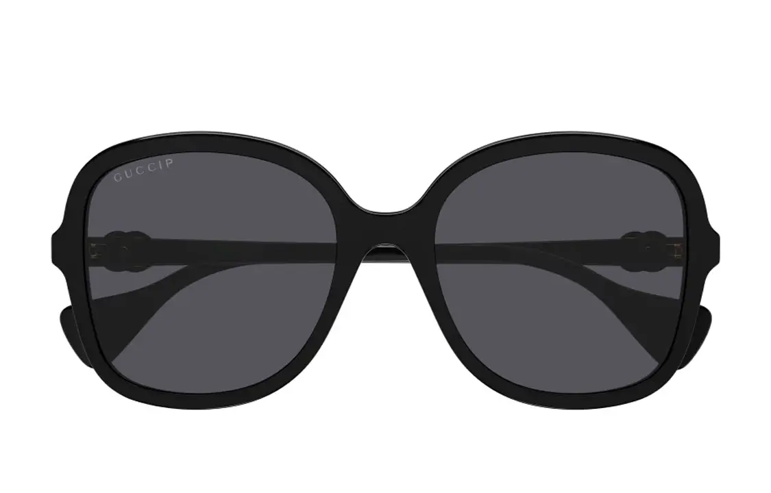 

Очки солнцезащитные Gucci Unisex овальные, черный / золотой