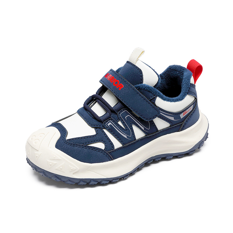 Детские хлопковые кроссовки Slip Resistant Abrasion Resistant WARRIOR, черный — фото 4