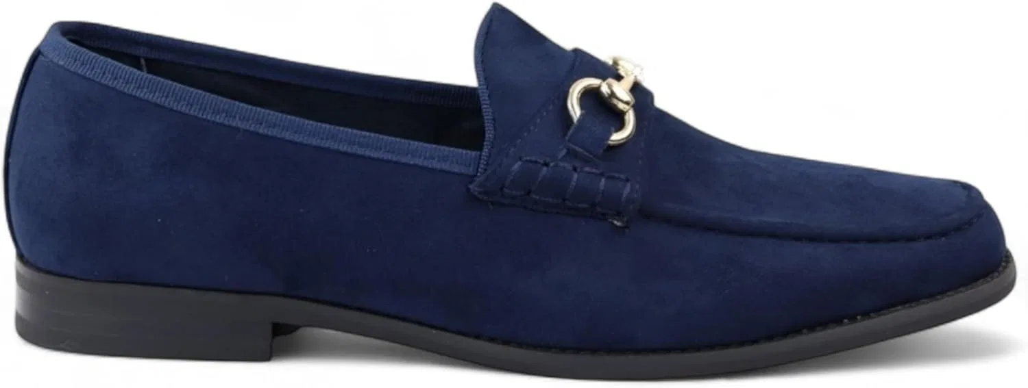 Мокасины замшевые Dolcetto Moccasin, синие Infinity Leather