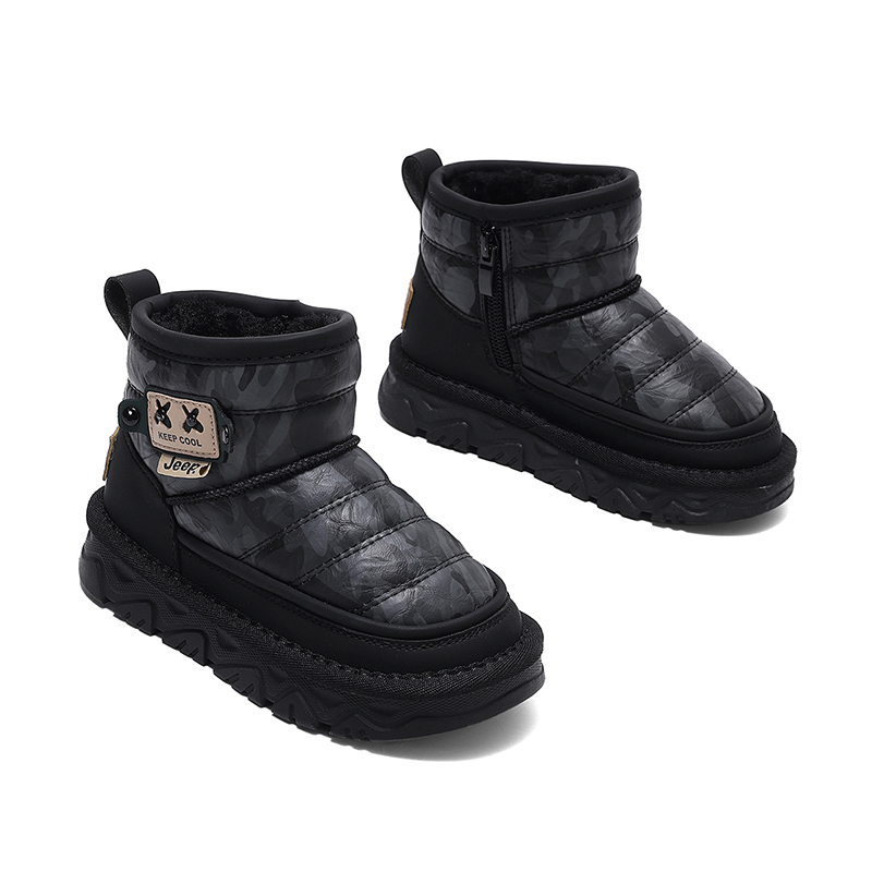Jeep Износостойкие детские ботинки с амортизацией black kids — фото 4