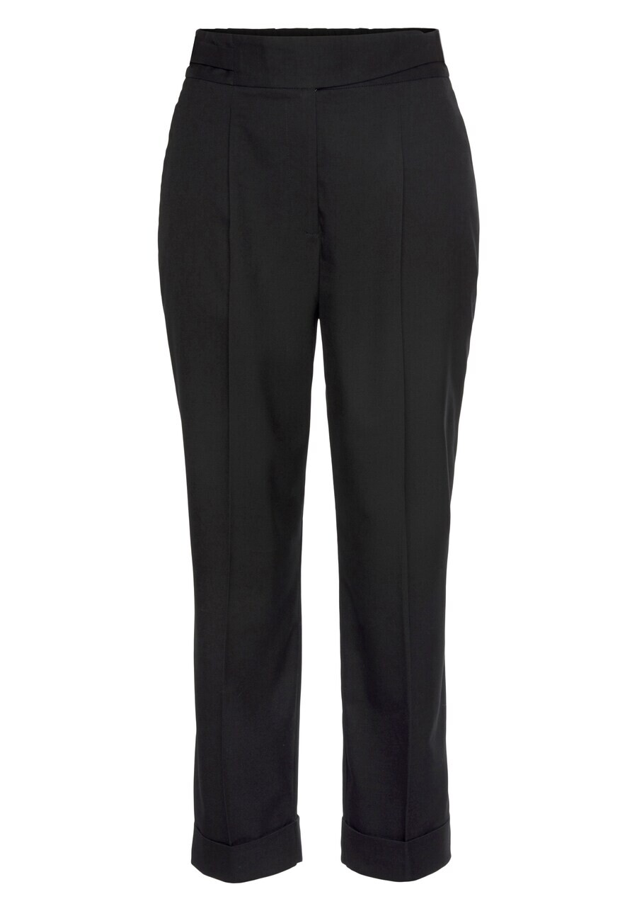 

Брюки LASCANA Regular Pleated Pants, черный