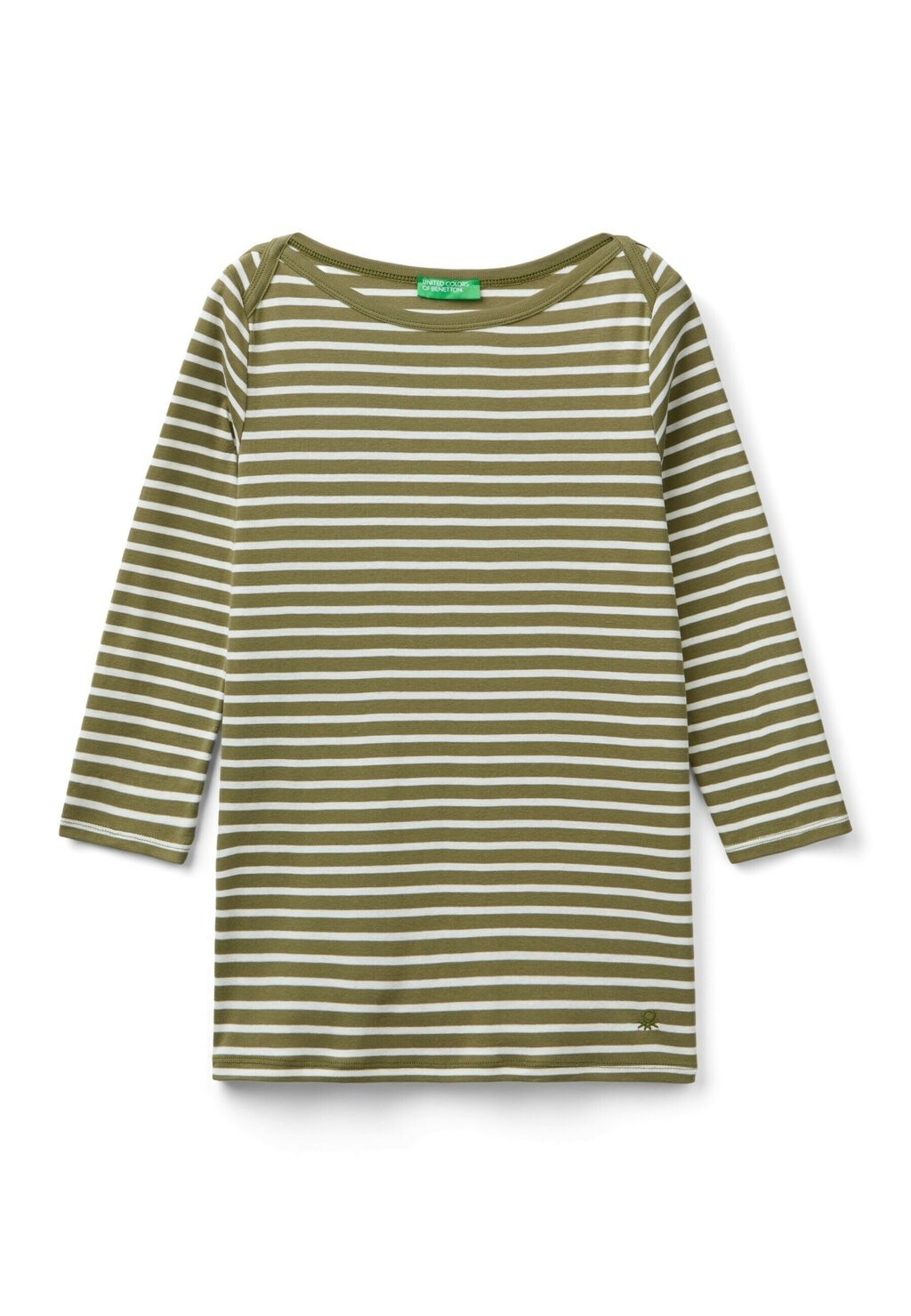 

Топ с длинными рукавами STRIPED United Colors of Benetton, светло-зеленый