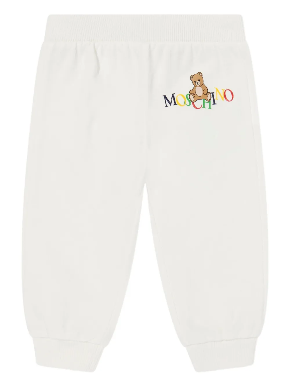Спортивный костюм с принтом Тедди Moschino Kids, белый — фото 4