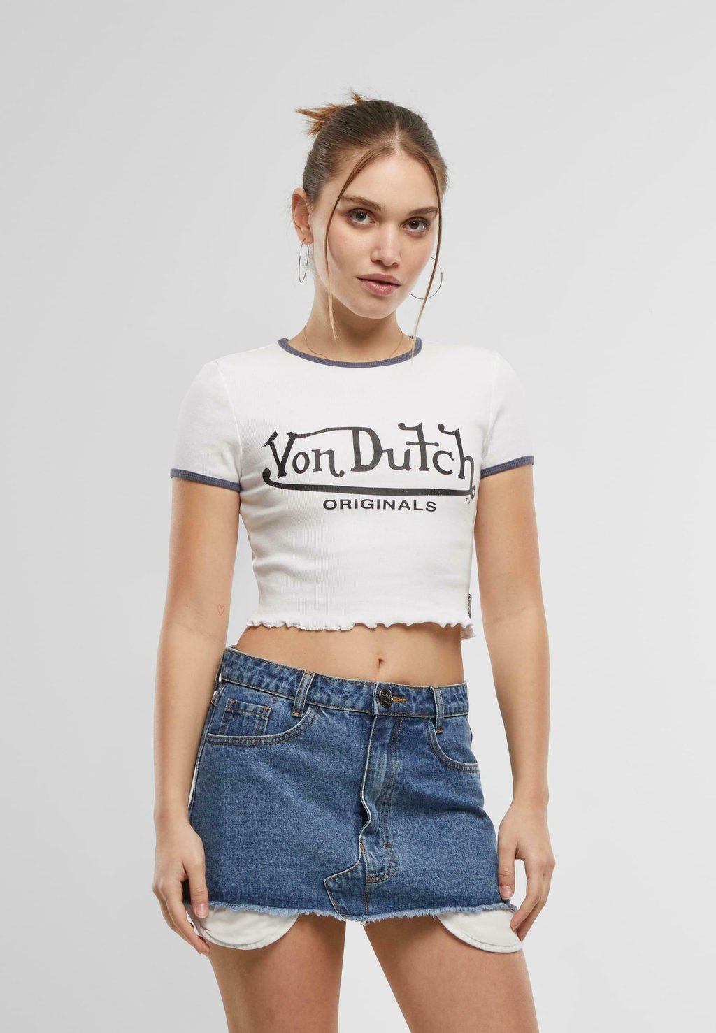 

Рубашка с принтом Von Dutch, белый