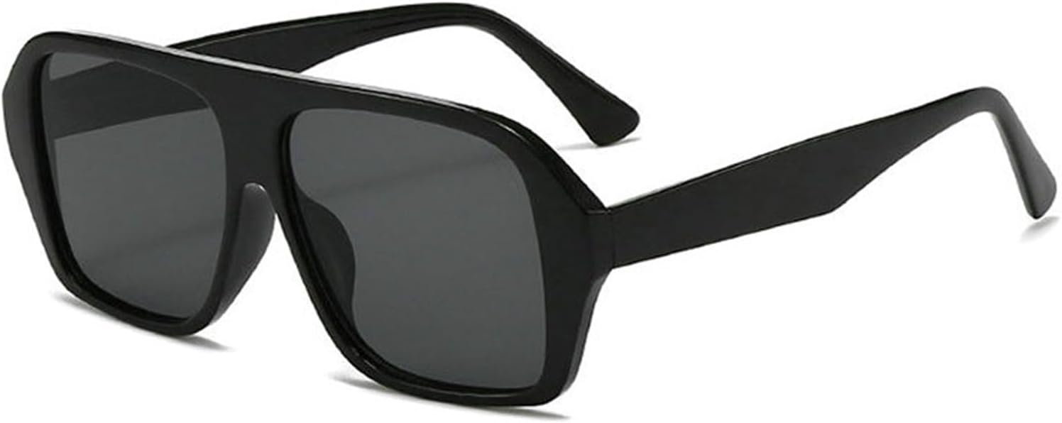 

Willochra Модные квадратные солнцезащитные очки с плоской верхней частью для женщин, очки-пилот для женщин и мужчин, модные прямоугольные солнцезащитные очки для активного отдыха, C1