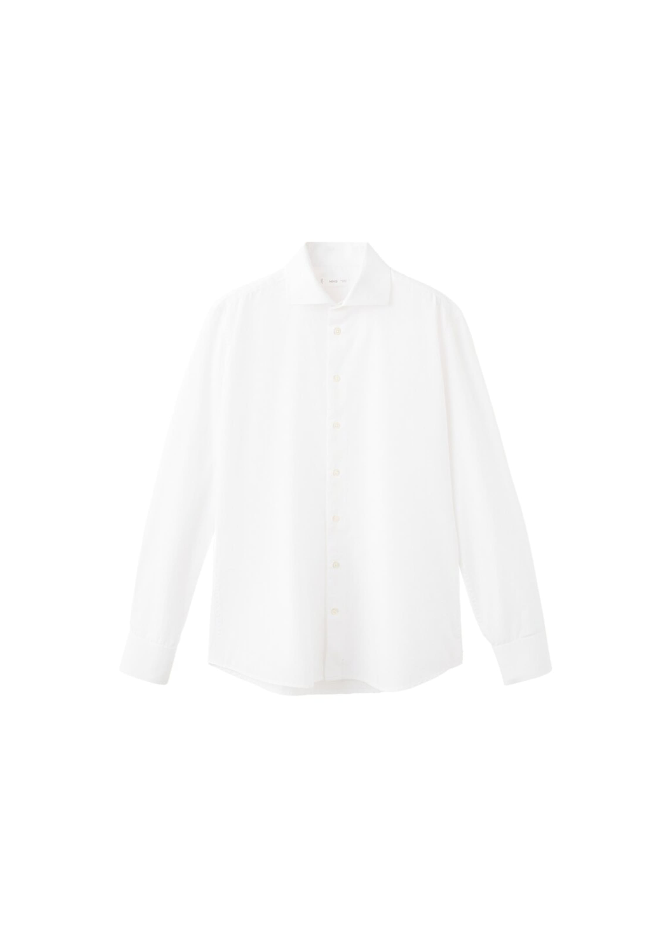 

MANGO TEEN Рубашка на пуговицах Regular fit в белом цвете
