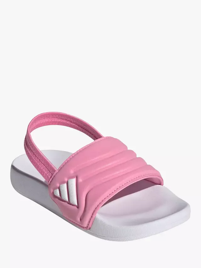 Детские сандалии-шлепанцы Adilette Estrap 20, розово-белые adidas — фото 2