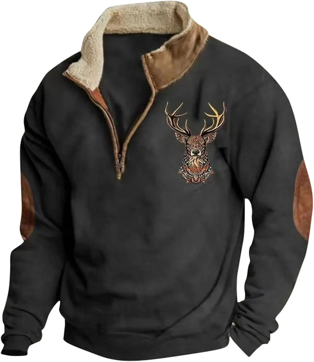 

Мужская худи Aztec Fleece с длинным рукавом и 1/4 молнией