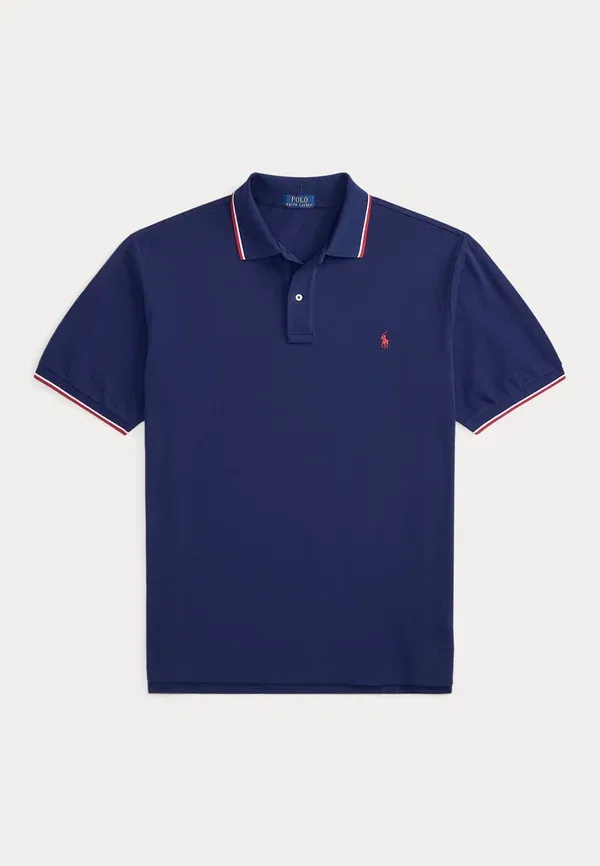 Трикотажная поло Polo Ralph Lauren Big & Tall, цвет ньюпорт-нави/красный — фото 4