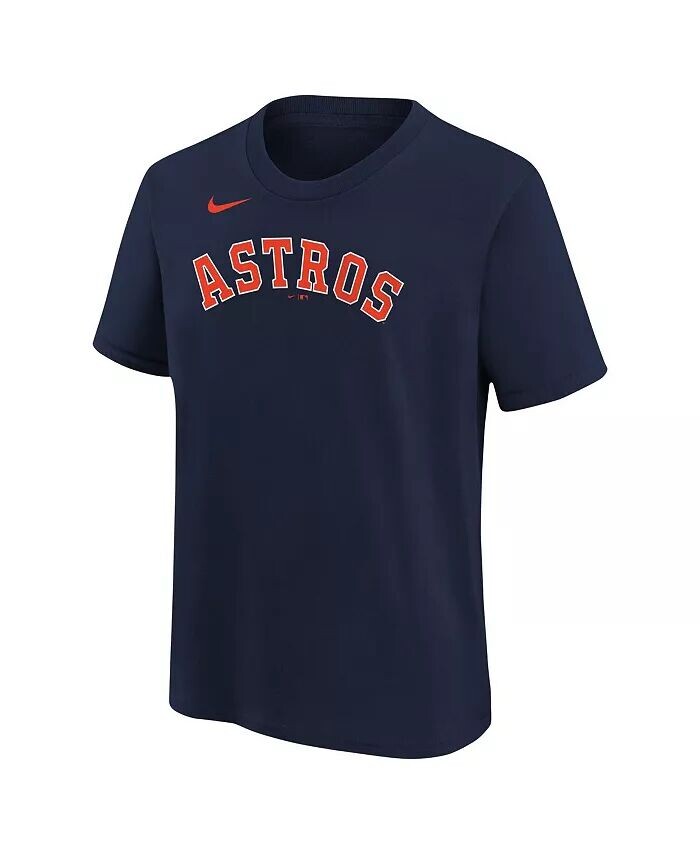 Темно-синяя футболка Big Boys Yainer Diaz Houston Astros с именем и номером Nike, синий — фото 2