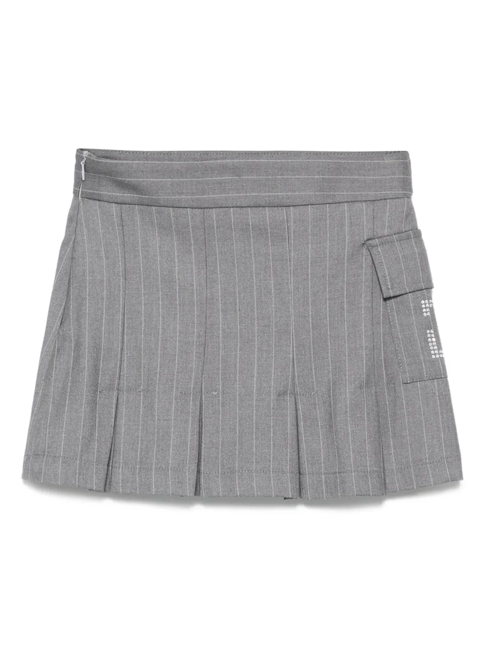 

Плиссированная юбка в тонкую полоску John Richmond Junior, синий