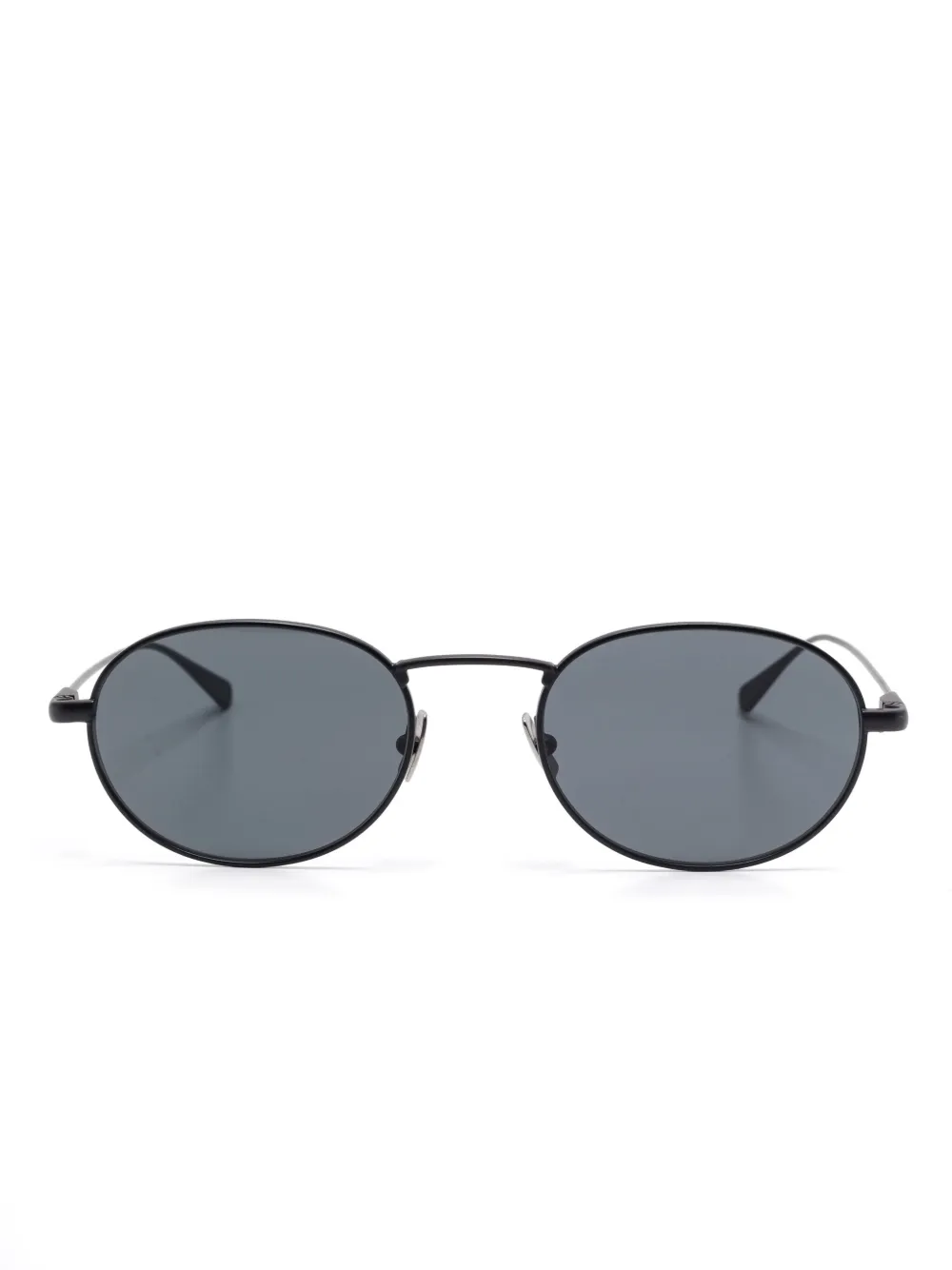 

Солнцезащитные очки в овальной оправе Saint Laurent Eyewear, черный