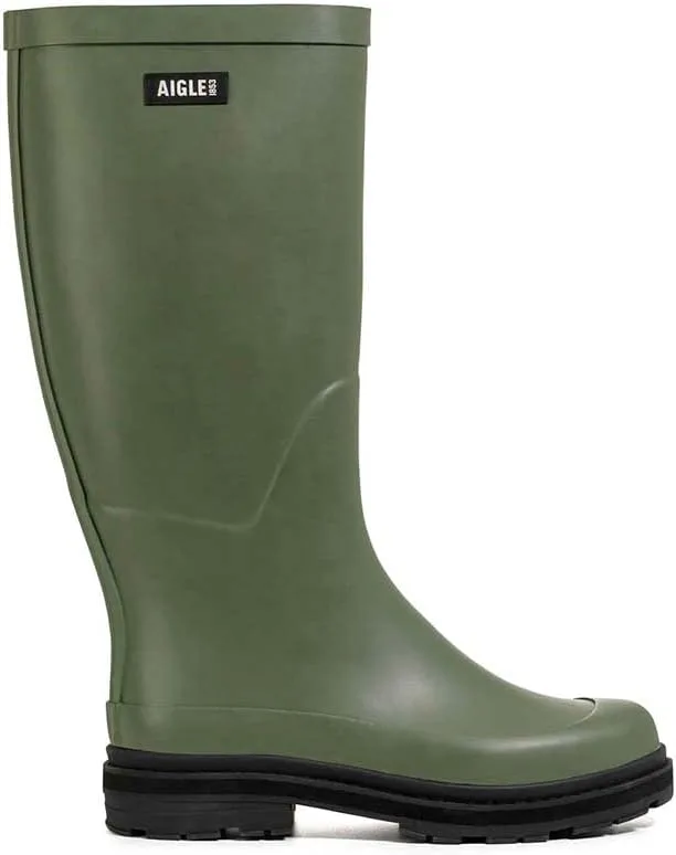 Мужские резиновые сапоги Aigle Ultra Rain M, оливковый — фото 4