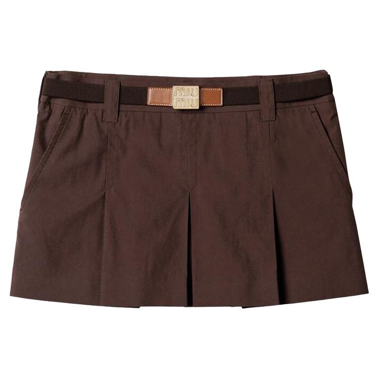 

Шорты Miu Miu Short Skirt, Cacao