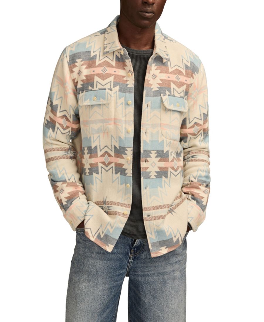 

Мужская жаккардовая рубашка в стиле милитари Lucky Brand, Natural multi