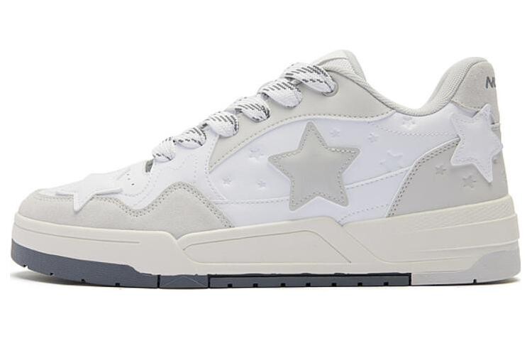 

Кроссовки QIAODAN Skateboarding Shoes Men Low-top White/Gray, белый