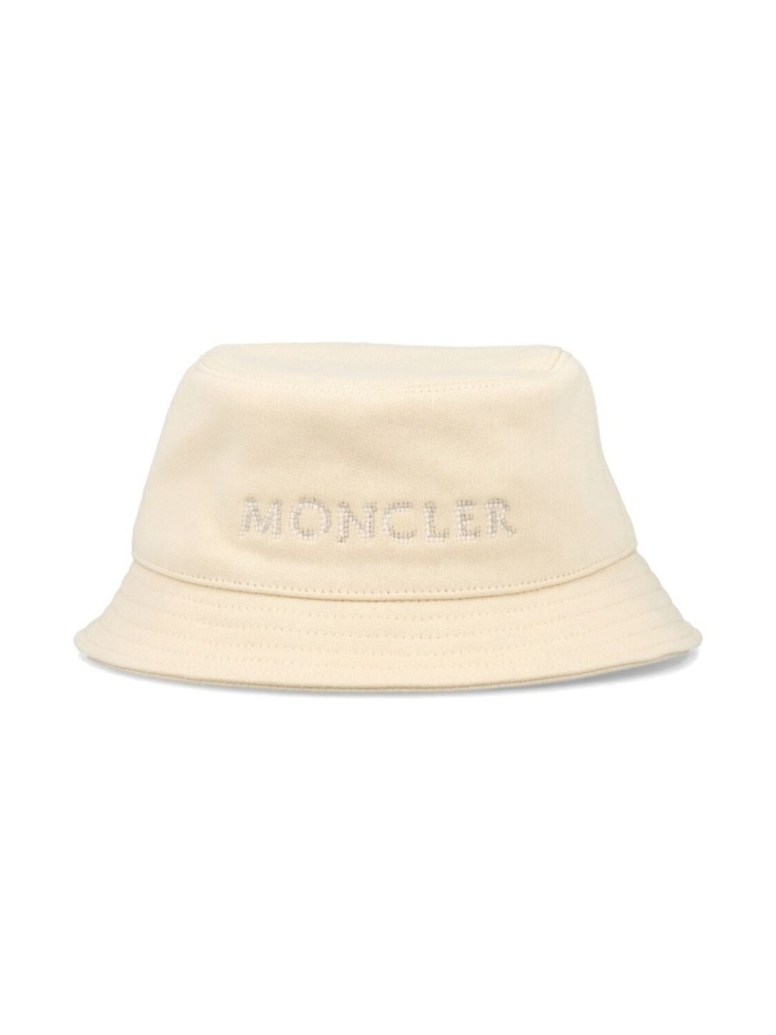 

Moncler Enfant панама с вышитым логотипом, нейтральный цвет