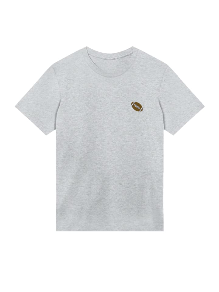 

Футболка с вышивкой цвета меланжевый серый F4NT4STIC